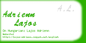 adrienn lajos business card